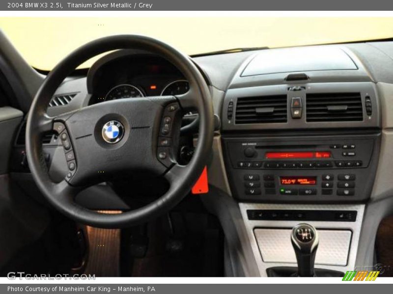 Titanium Silver Metallic / Grey 2004 BMW X3 2.5i