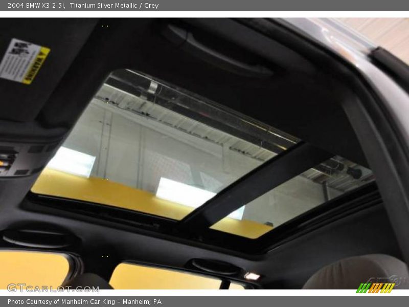 Titanium Silver Metallic / Grey 2004 BMW X3 2.5i