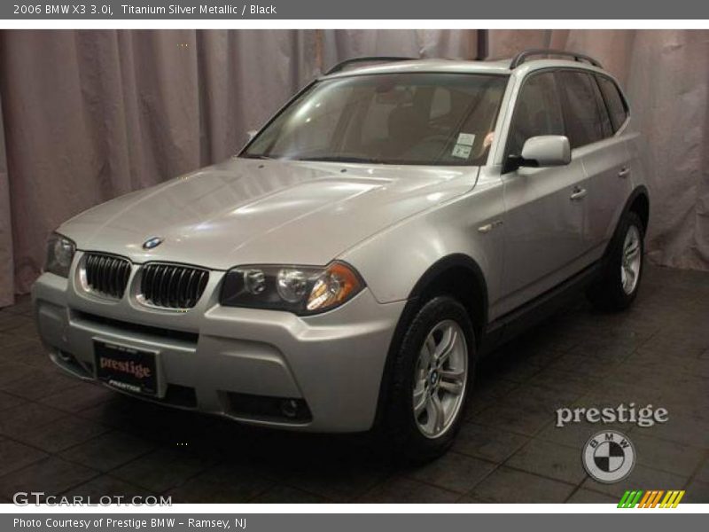 Titanium Silver Metallic / Black 2006 BMW X3 3.0i