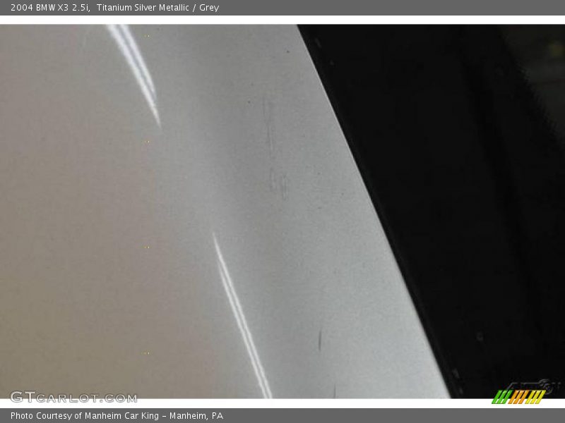 Titanium Silver Metallic / Grey 2004 BMW X3 2.5i