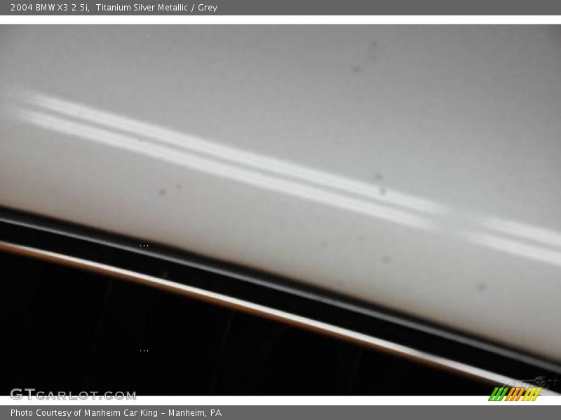Titanium Silver Metallic / Grey 2004 BMW X3 2.5i