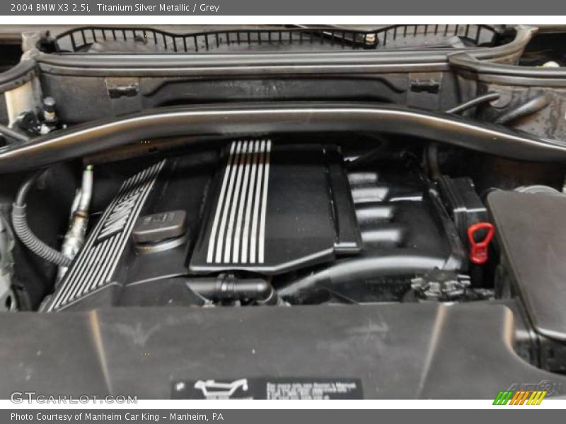 Titanium Silver Metallic / Grey 2004 BMW X3 2.5i
