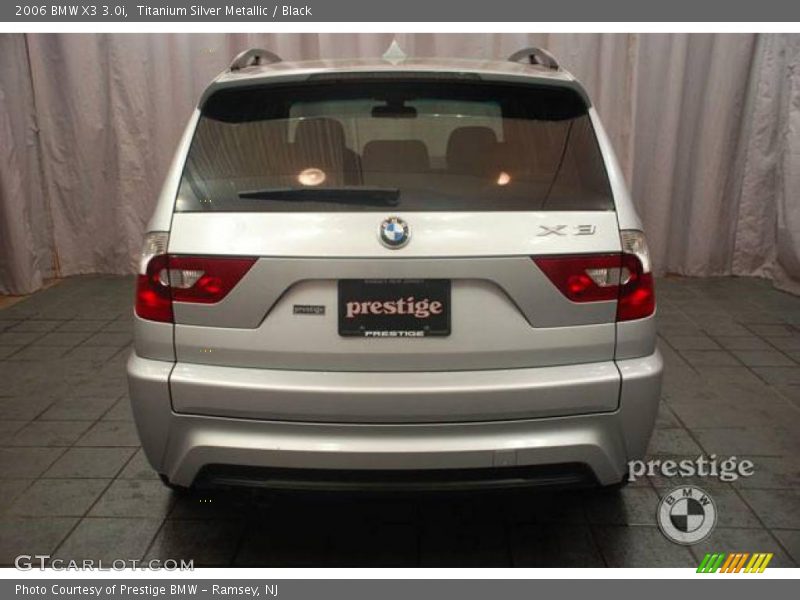 Titanium Silver Metallic / Black 2006 BMW X3 3.0i