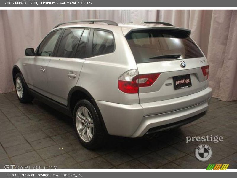 Titanium Silver Metallic / Black 2006 BMW X3 3.0i