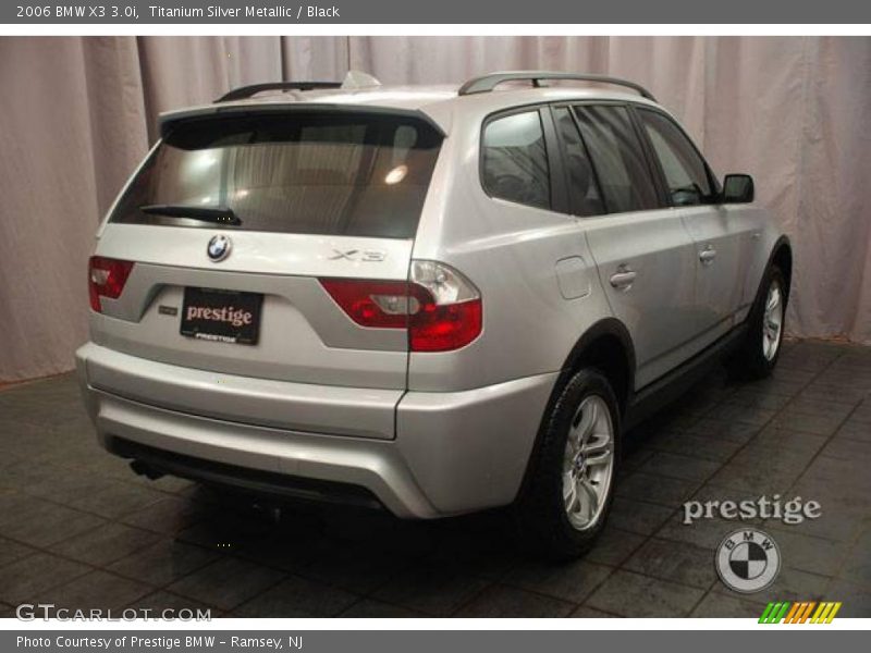 Titanium Silver Metallic / Black 2006 BMW X3 3.0i