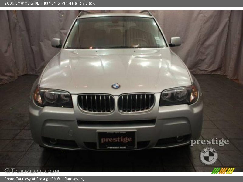 Titanium Silver Metallic / Black 2006 BMW X3 3.0i