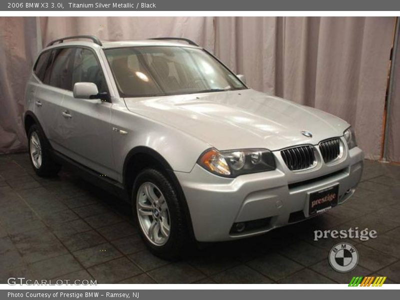 Titanium Silver Metallic / Black 2006 BMW X3 3.0i