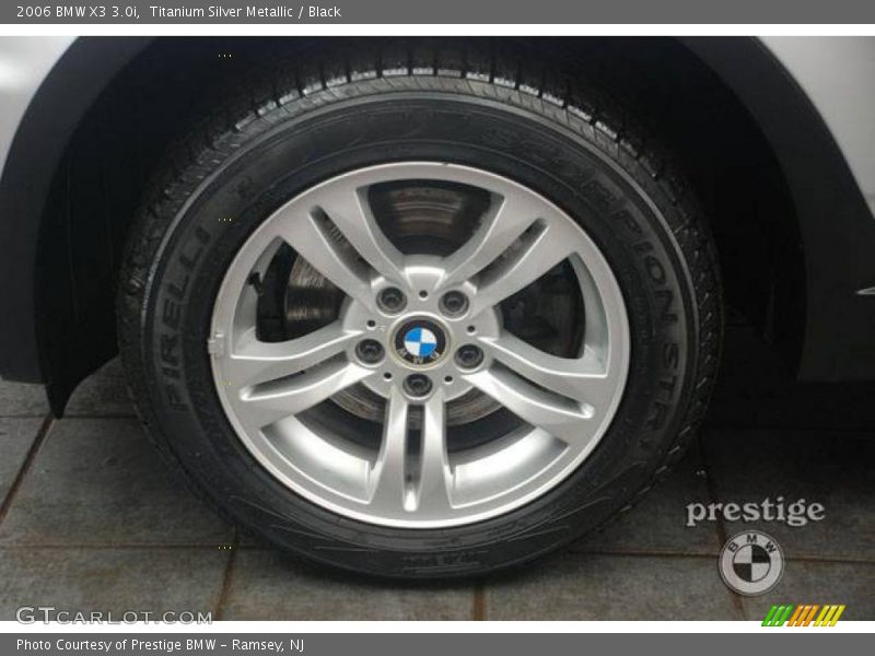 Titanium Silver Metallic / Black 2006 BMW X3 3.0i