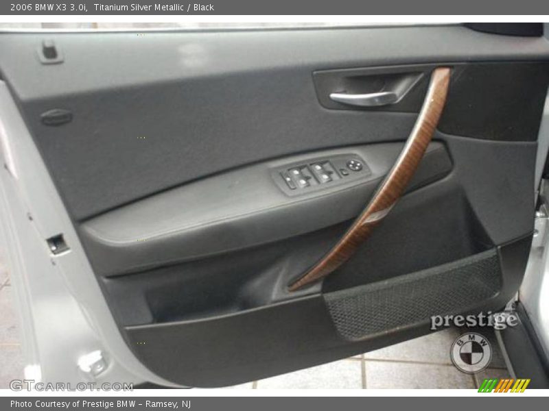 Titanium Silver Metallic / Black 2006 BMW X3 3.0i