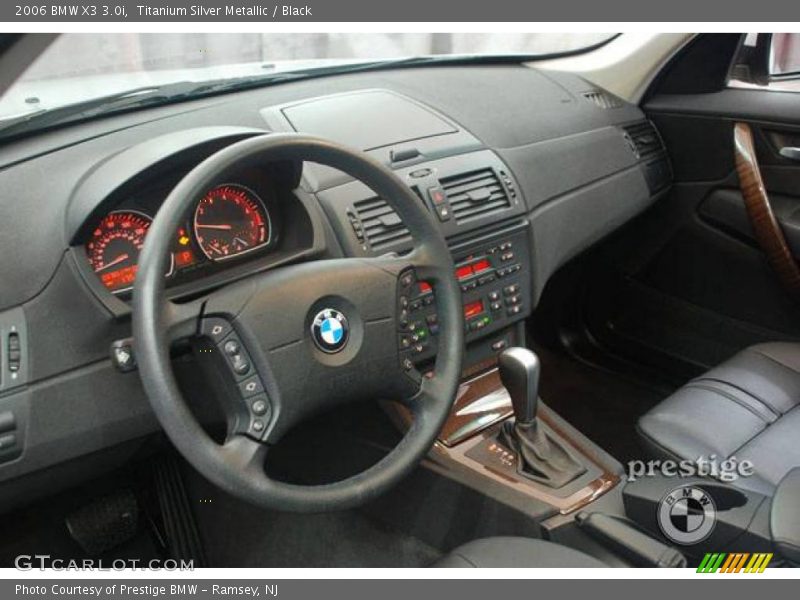 Titanium Silver Metallic / Black 2006 BMW X3 3.0i