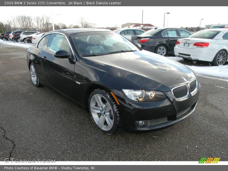 Jet Black / Black Dakota Leather 2009 BMW 3 Series 335i Convertible