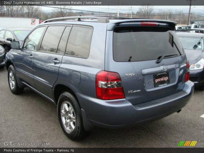 Bluestone Metallic / Ivory Beige 2007 Toyota Highlander V6 4WD