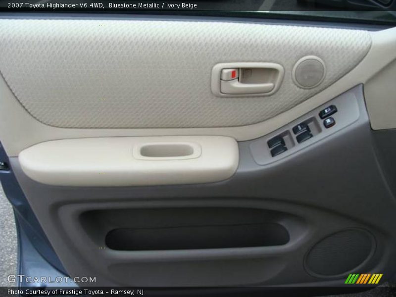 Bluestone Metallic / Ivory Beige 2007 Toyota Highlander V6 4WD