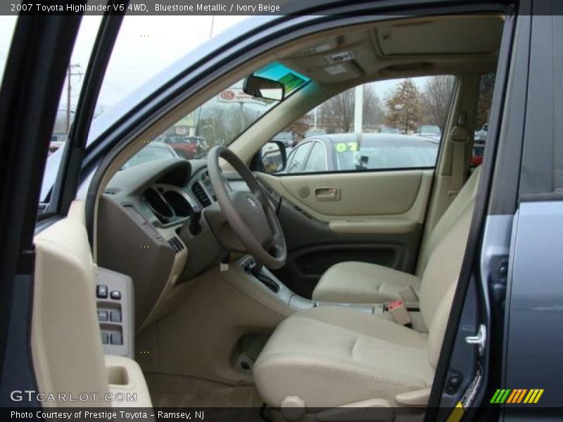 Bluestone Metallic / Ivory Beige 2007 Toyota Highlander V6 4WD