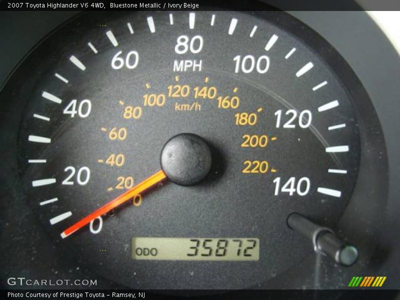 Bluestone Metallic / Ivory Beige 2007 Toyota Highlander V6 4WD