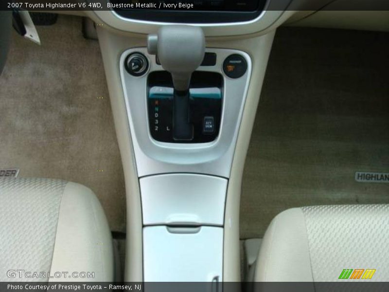 Bluestone Metallic / Ivory Beige 2007 Toyota Highlander V6 4WD