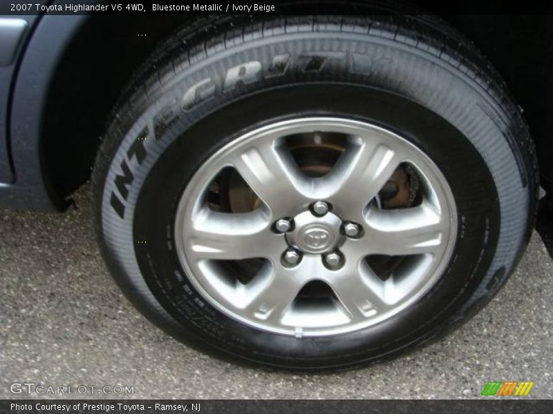 Bluestone Metallic / Ivory Beige 2007 Toyota Highlander V6 4WD