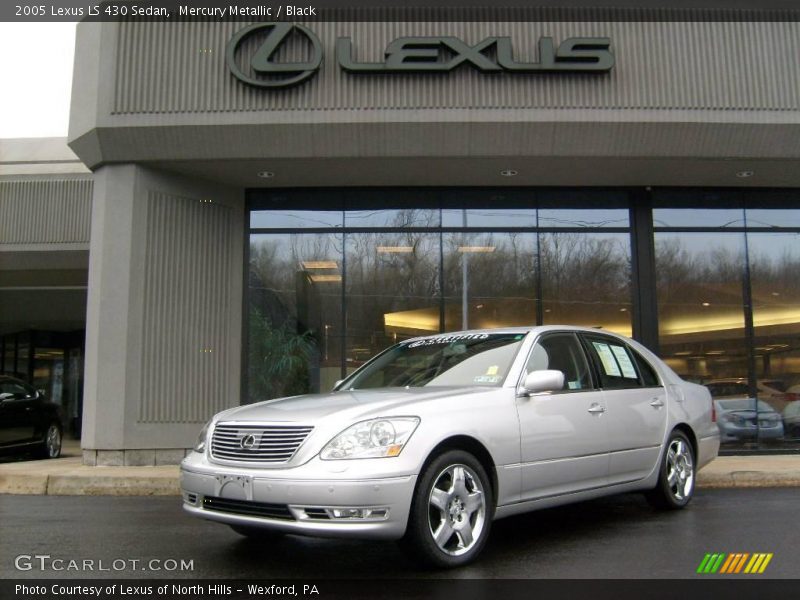 Mercury Metallic / Black 2005 Lexus LS 430 Sedan
