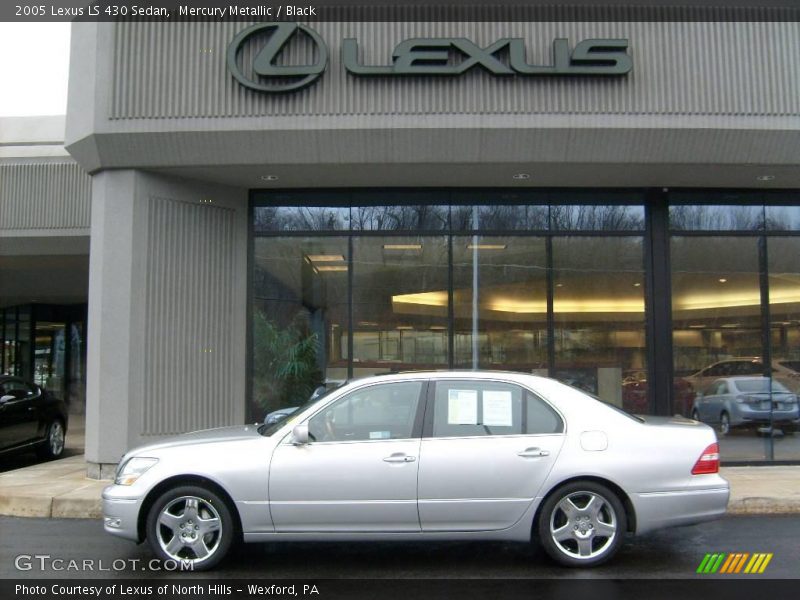 Mercury Metallic / Black 2005 Lexus LS 430 Sedan