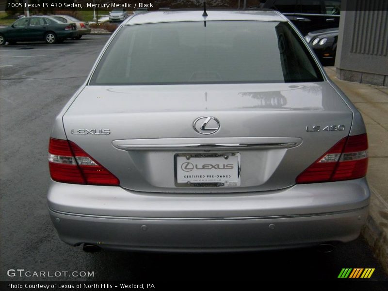 Mercury Metallic / Black 2005 Lexus LS 430 Sedan