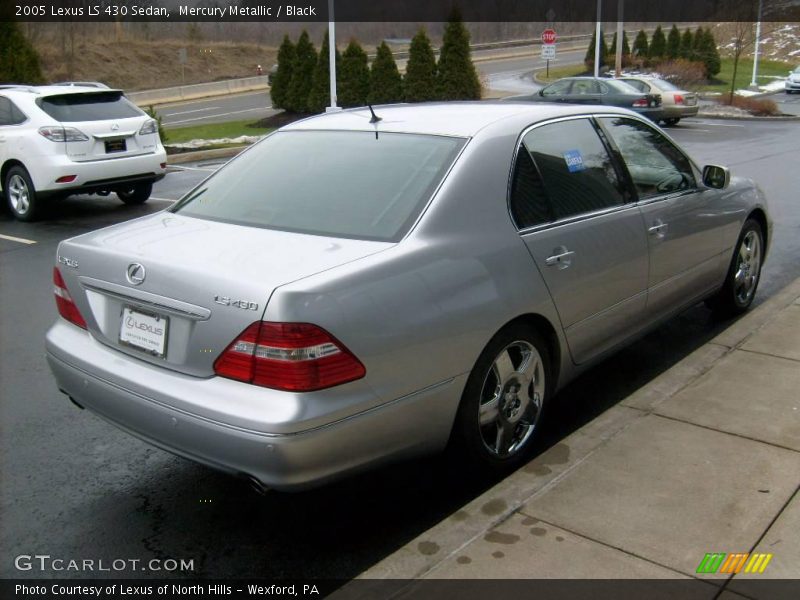 Mercury Metallic / Black 2005 Lexus LS 430 Sedan