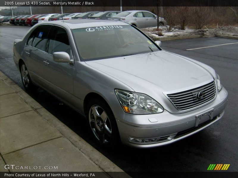 Mercury Metallic / Black 2005 Lexus LS 430 Sedan