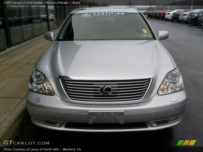 Mercury Metallic / Black 2005 Lexus LS 430 Sedan