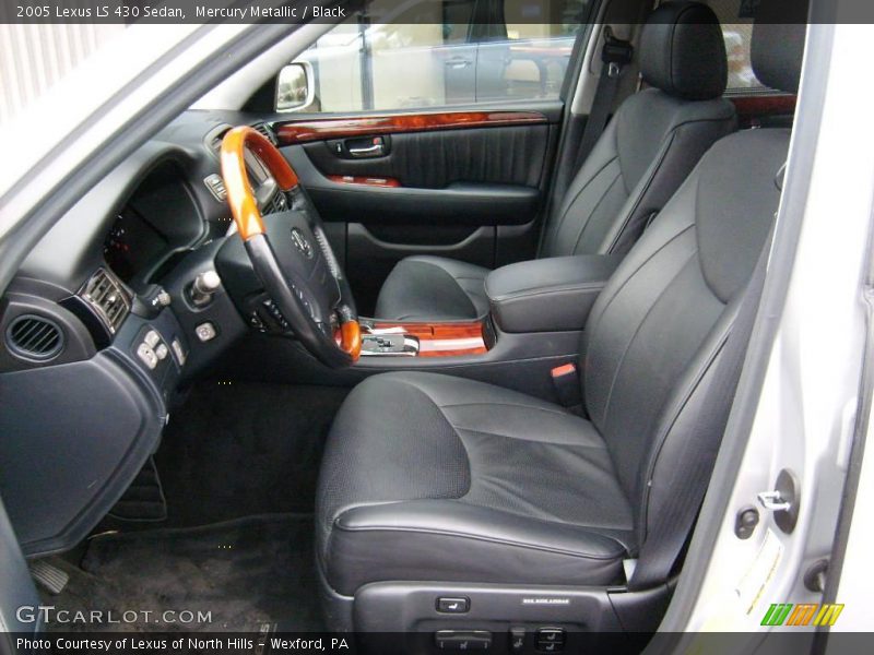 Mercury Metallic / Black 2005 Lexus LS 430 Sedan