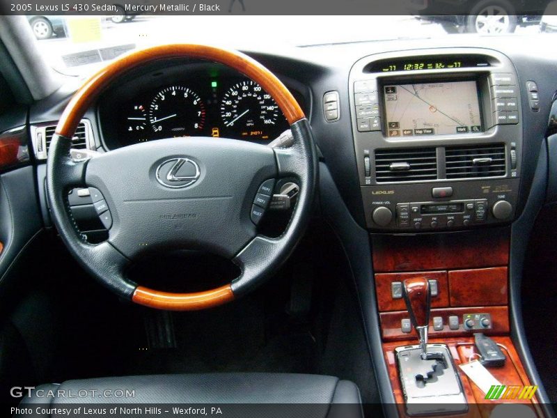 Mercury Metallic / Black 2005 Lexus LS 430 Sedan