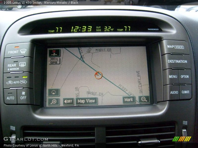 Mercury Metallic / Black 2005 Lexus LS 430 Sedan