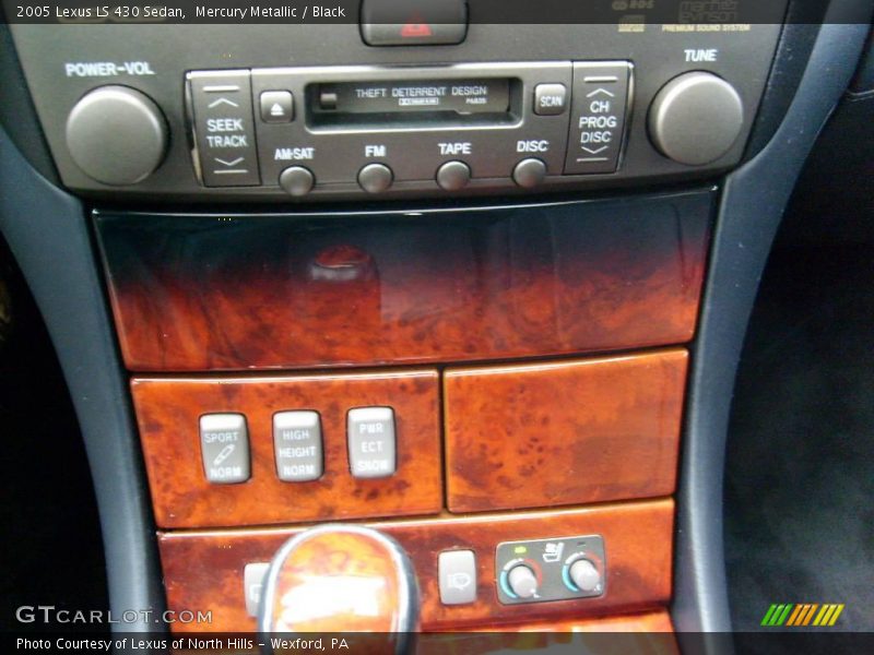 Mercury Metallic / Black 2005 Lexus LS 430 Sedan