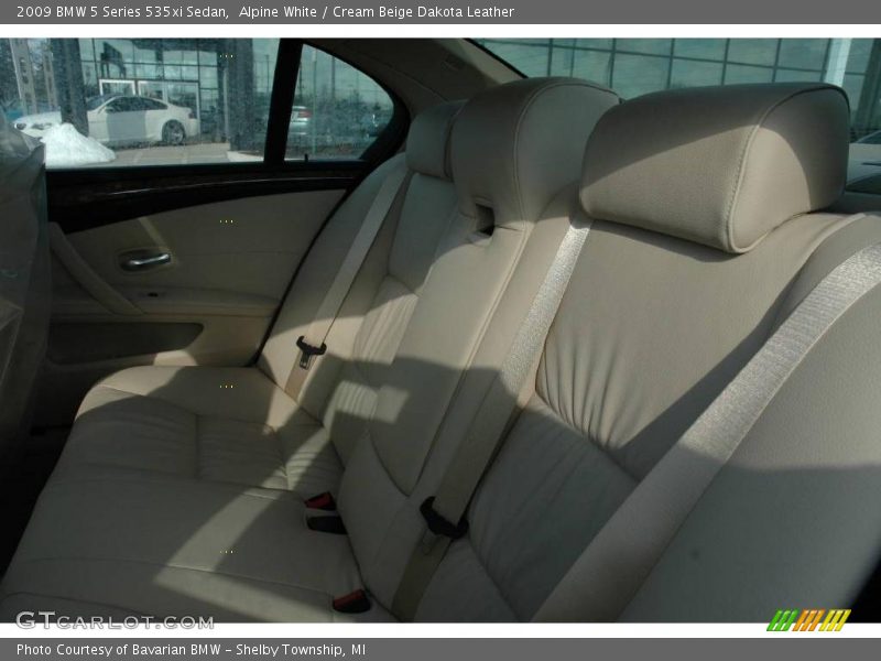 Alpine White / Cream Beige Dakota Leather 2009 BMW 5 Series 535xi Sedan