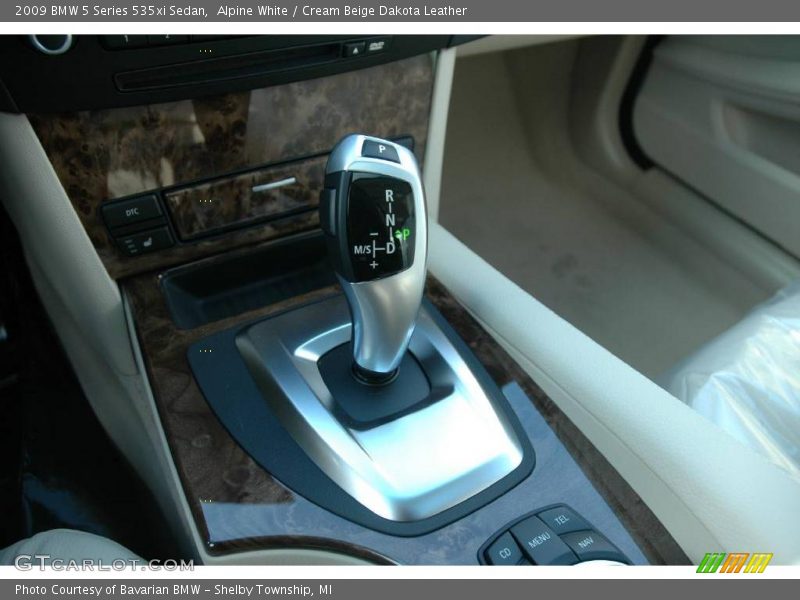 Alpine White / Cream Beige Dakota Leather 2009 BMW 5 Series 535xi Sedan