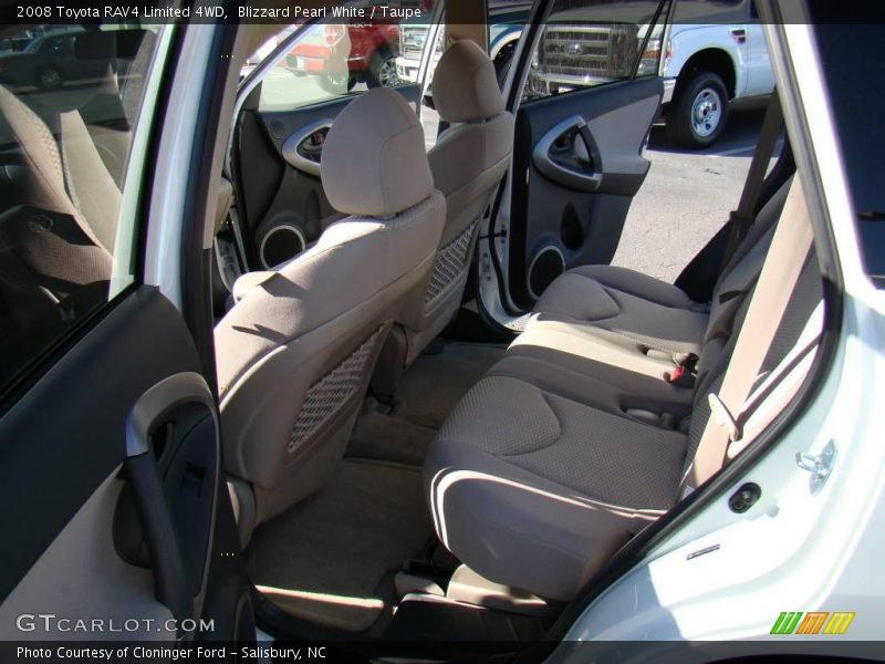 Blizzard Pearl White / Taupe 2008 Toyota RAV4 Limited 4WD