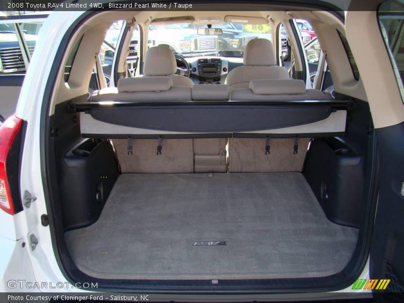 Blizzard Pearl White / Taupe 2008 Toyota RAV4 Limited 4WD