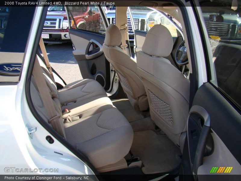Blizzard Pearl White / Taupe 2008 Toyota RAV4 Limited 4WD