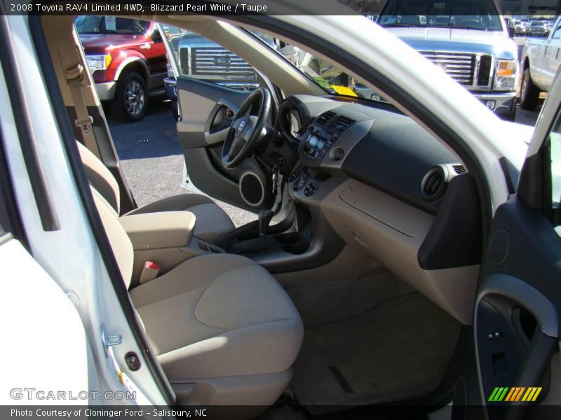 Blizzard Pearl White / Taupe 2008 Toyota RAV4 Limited 4WD