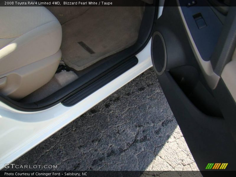 Blizzard Pearl White / Taupe 2008 Toyota RAV4 Limited 4WD