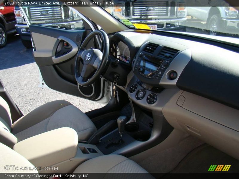 Blizzard Pearl White / Taupe 2008 Toyota RAV4 Limited 4WD