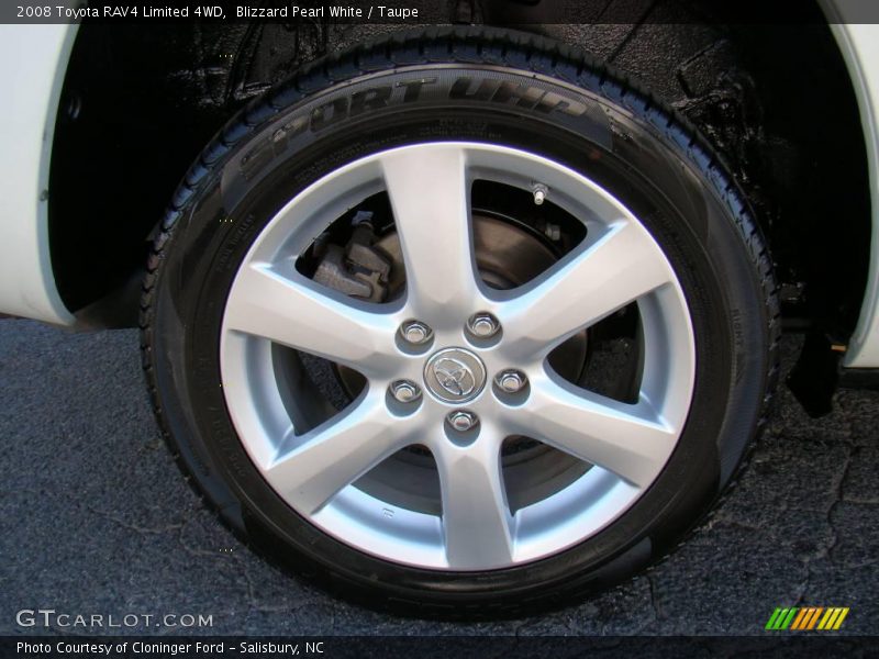 Blizzard Pearl White / Taupe 2008 Toyota RAV4 Limited 4WD