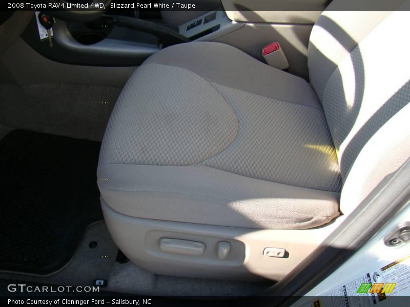 Blizzard Pearl White / Taupe 2008 Toyota RAV4 Limited 4WD