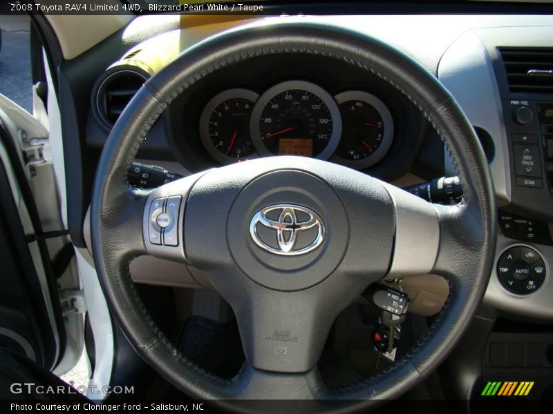 Blizzard Pearl White / Taupe 2008 Toyota RAV4 Limited 4WD