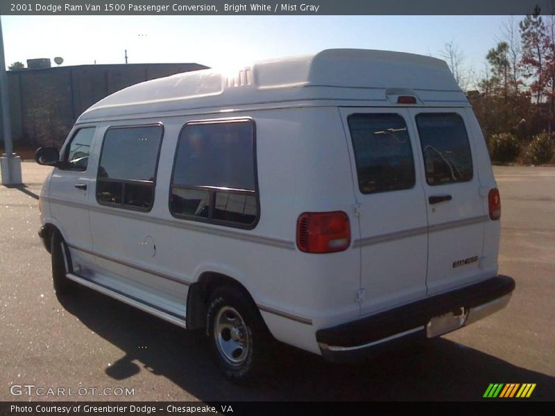 Bright White / Mist Gray 2001 Dodge Ram Van 1500 Passenger Conversion