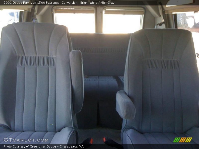 Bright White / Mist Gray 2001 Dodge Ram Van 1500 Passenger Conversion