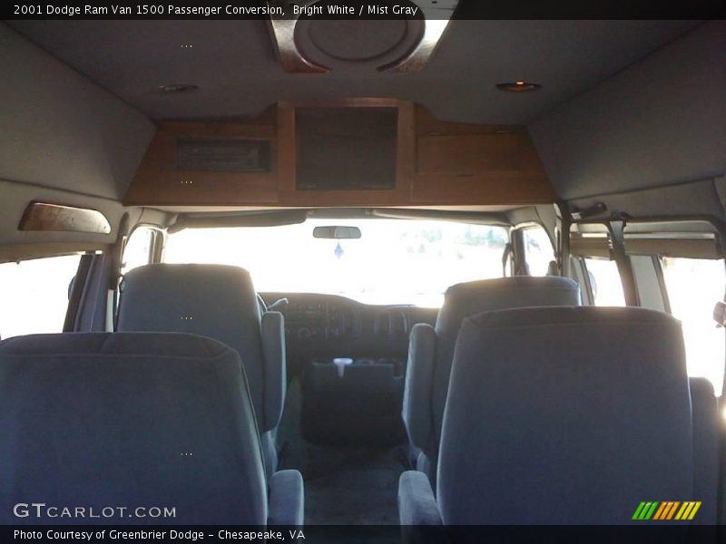 Bright White / Mist Gray 2001 Dodge Ram Van 1500 Passenger Conversion