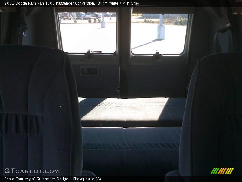Bright White / Mist Gray 2001 Dodge Ram Van 1500 Passenger Conversion