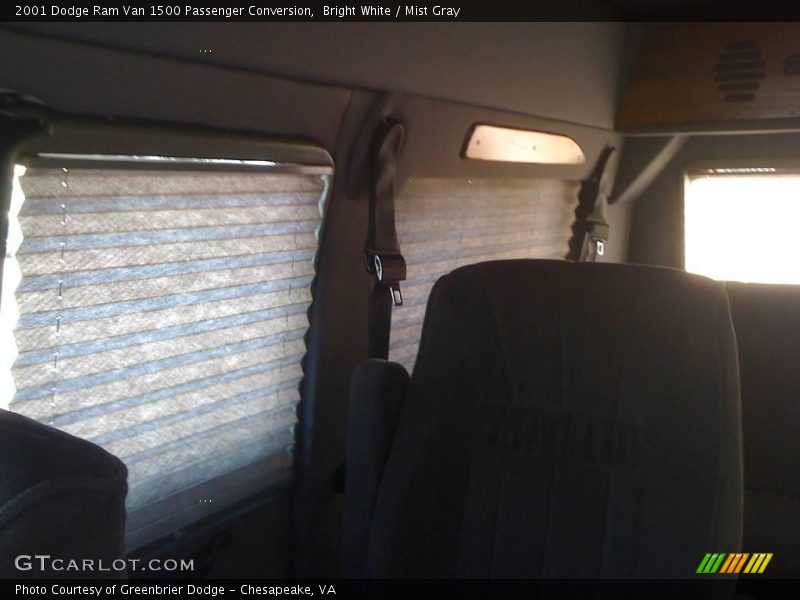Bright White / Mist Gray 2001 Dodge Ram Van 1500 Passenger Conversion