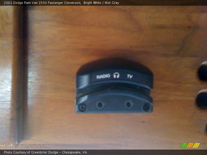 Bright White / Mist Gray 2001 Dodge Ram Van 1500 Passenger Conversion