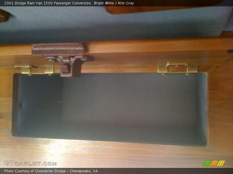 Bright White / Mist Gray 2001 Dodge Ram Van 1500 Passenger Conversion