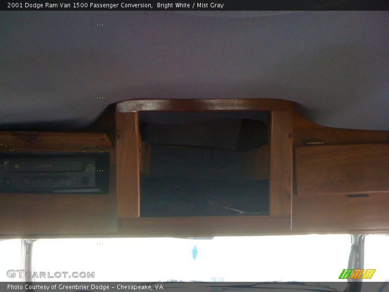 Bright White / Mist Gray 2001 Dodge Ram Van 1500 Passenger Conversion